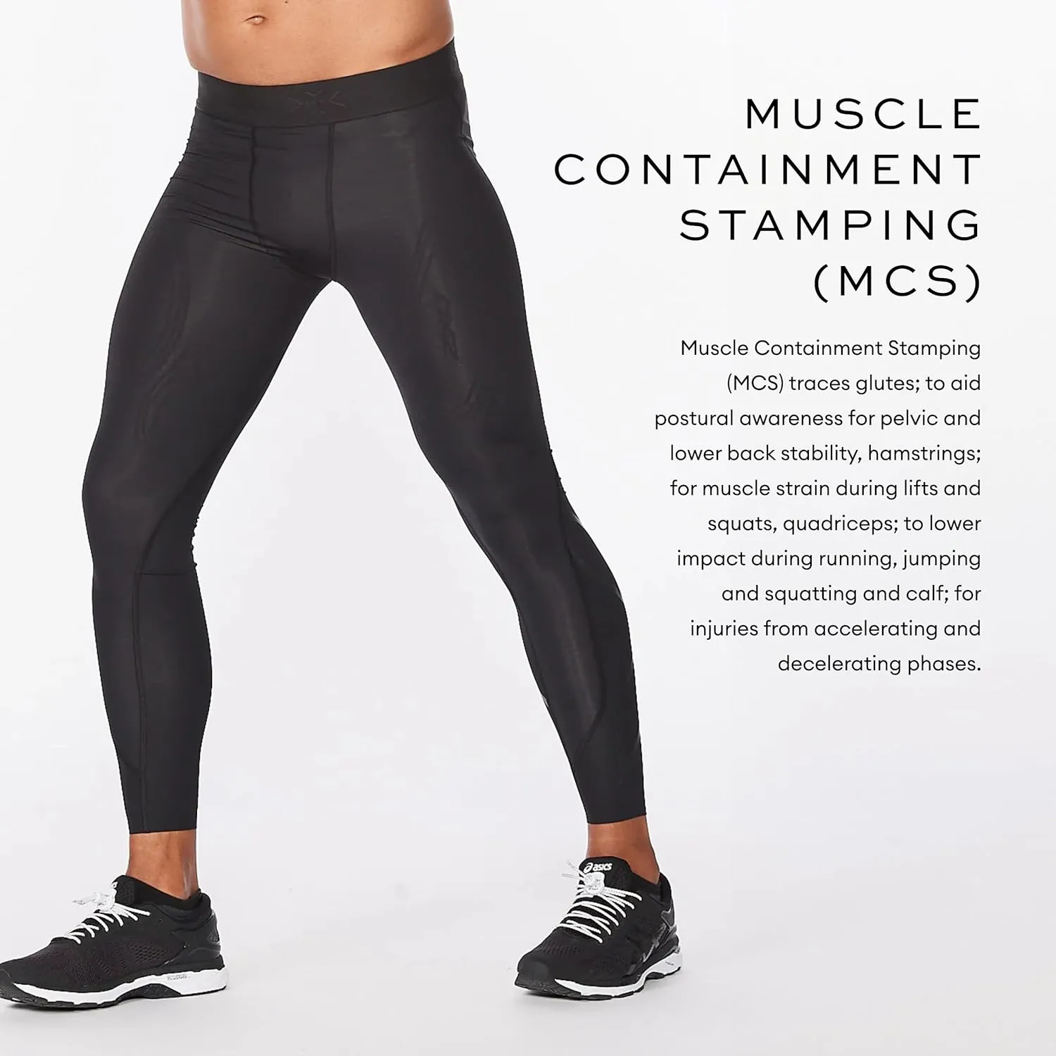 2XU Men's Force Compression Tights - High Performance, Reduced Muscle Movement