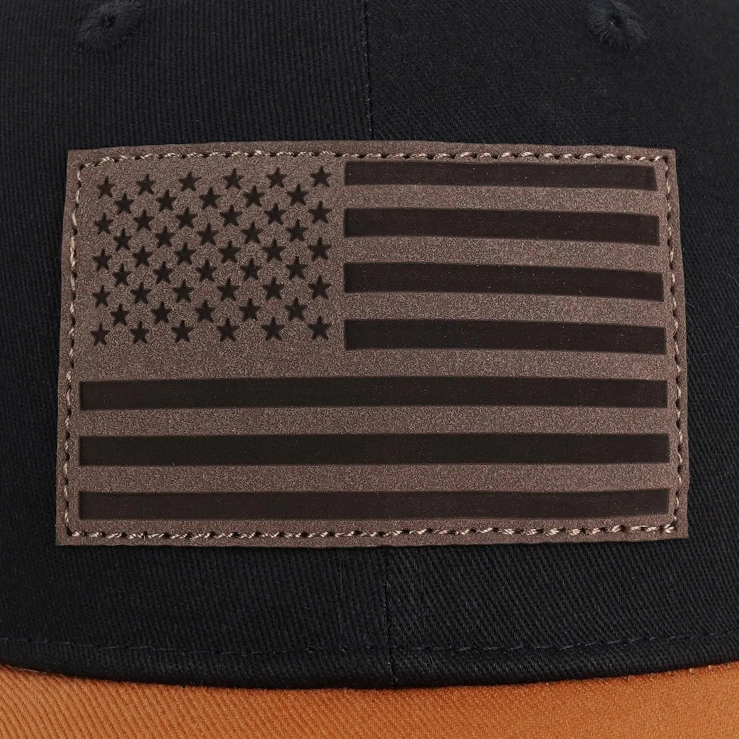 American Flag Trucker Hat - Snapback Hats for Men Women Baseball Cap - Breathable Mesh & Adjustable Fit for Casual Wear