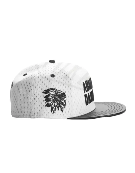 Armed & Dangerous White Snapback Cap