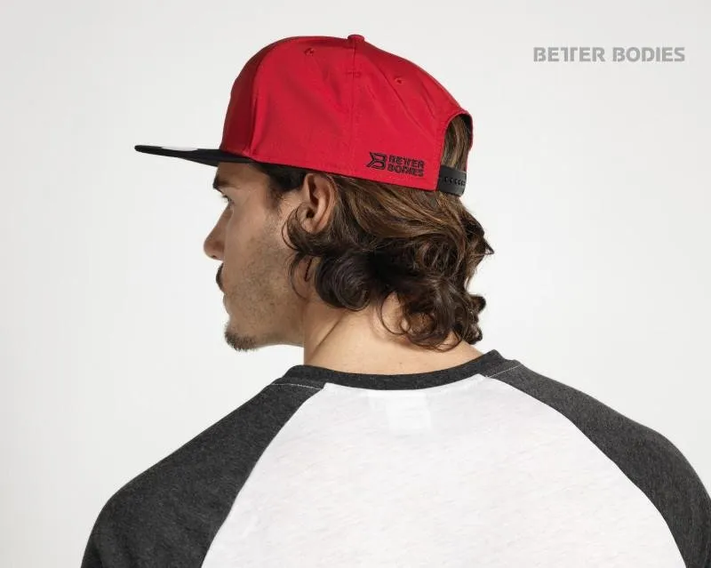 Better Bodies Flat Bill Cap - Red-Black
