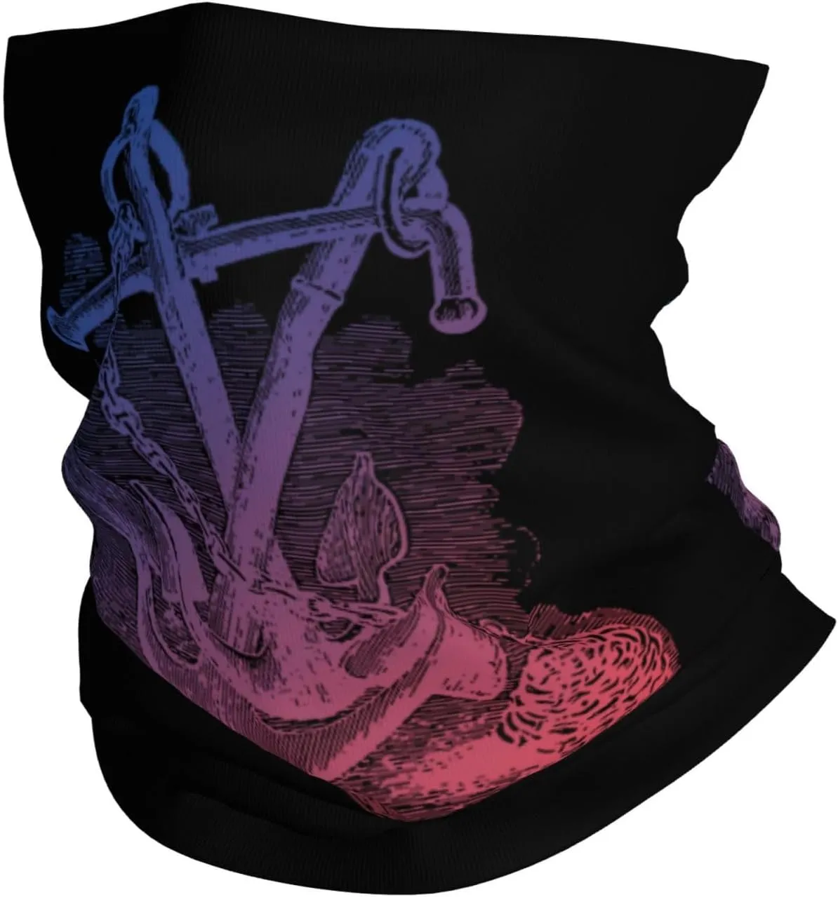 Captain Quote Anchor Seamless Neck Gaiter Shield Scarf For Men Women Funny Face Mask Seamless Workout Sports Fashion Masked Decor