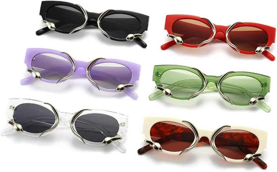 Cat Eye Sunglasses Woman Small Frame Sun Glasses Female Vintage Hip Hop Punk