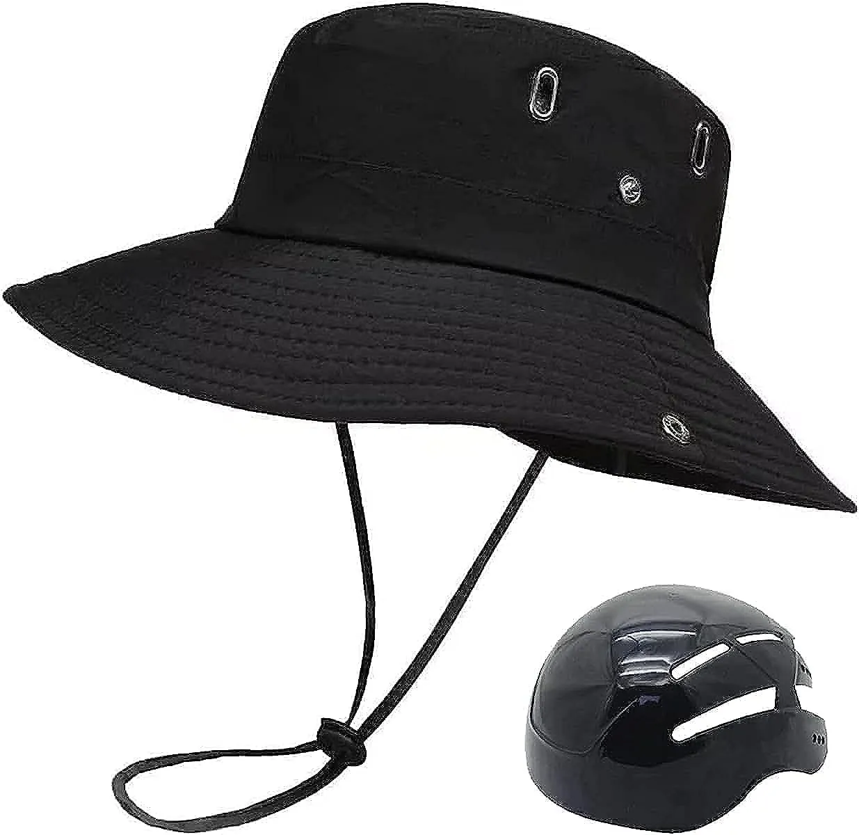 Cycling Helmet for Unisex Adults Bucket Hats with Bike Helmet Fashion Breathable Sunscreen Head Protection Bicycle Helmet Hats Women Adult