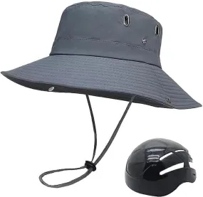 Cycling Helmet for Unisex Adults Bucket Hats with Bike Helmet Fashion Breathable Sunscreen Head Protection Bicycle Helmet Hats Women Adult