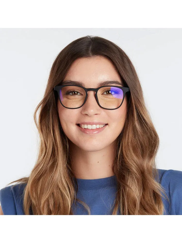 Dalston Blue Light Glasses - Black Noir