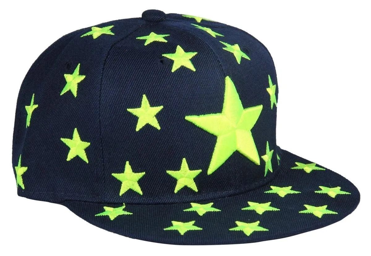 FabSeasons Blue Casual Snapback, HipHop, Flat, Summer Cap