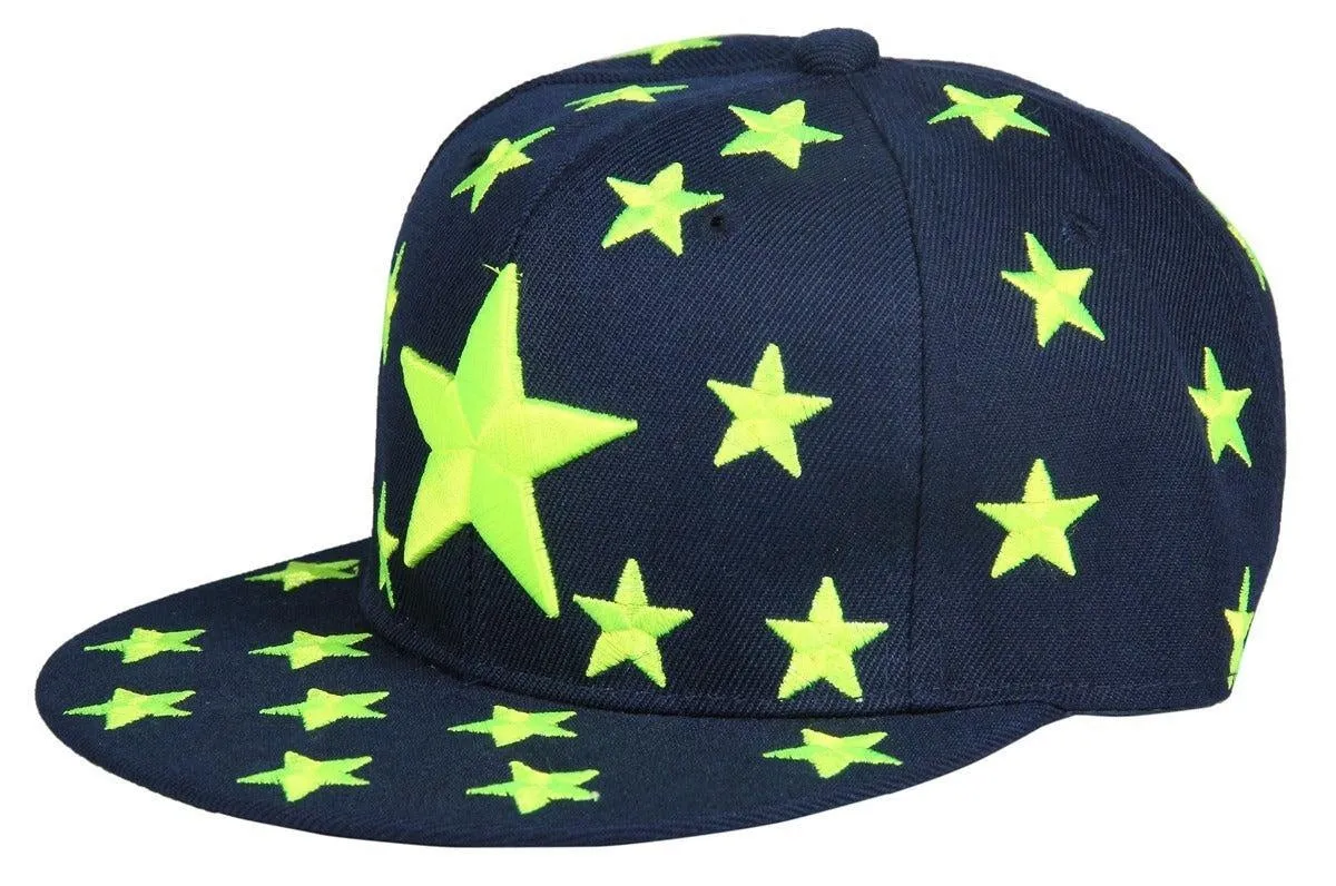 FabSeasons Blue Casual Snapback, HipHop, Flat, Summer Cap