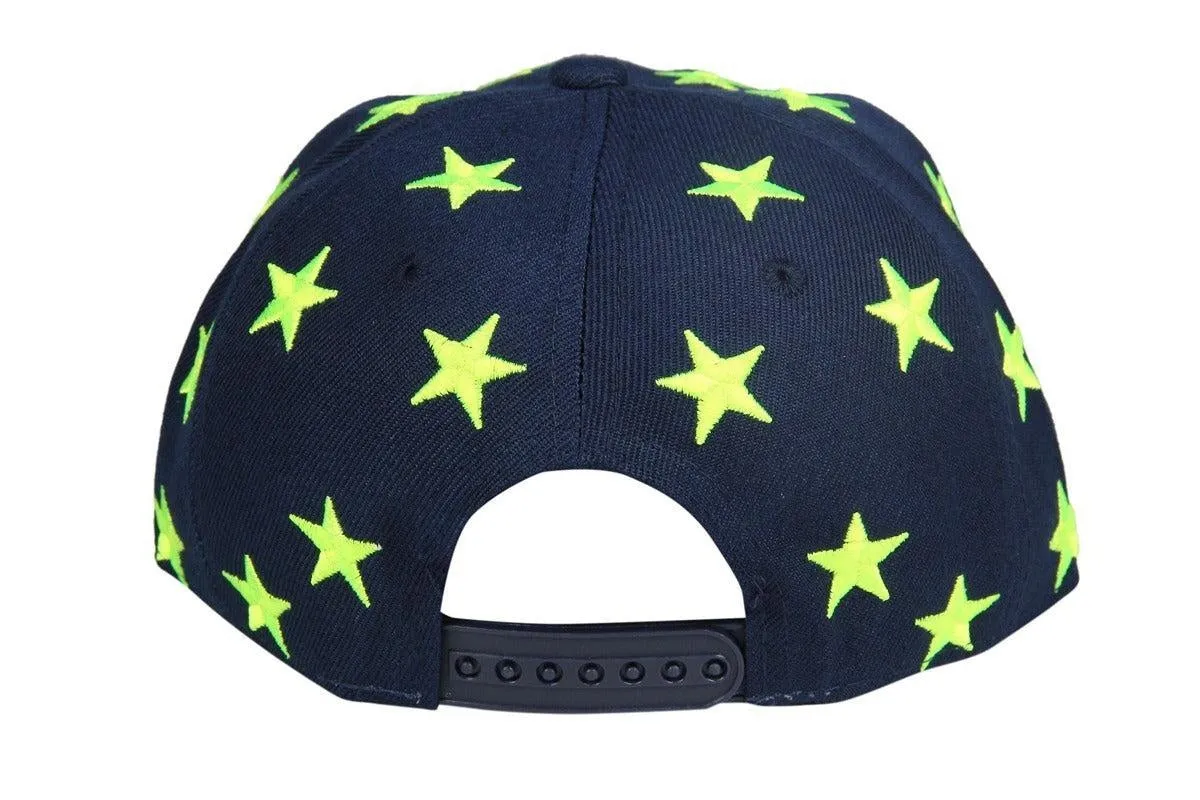 FabSeasons Blue Casual Snapback, HipHop, Flat, Summer Cap