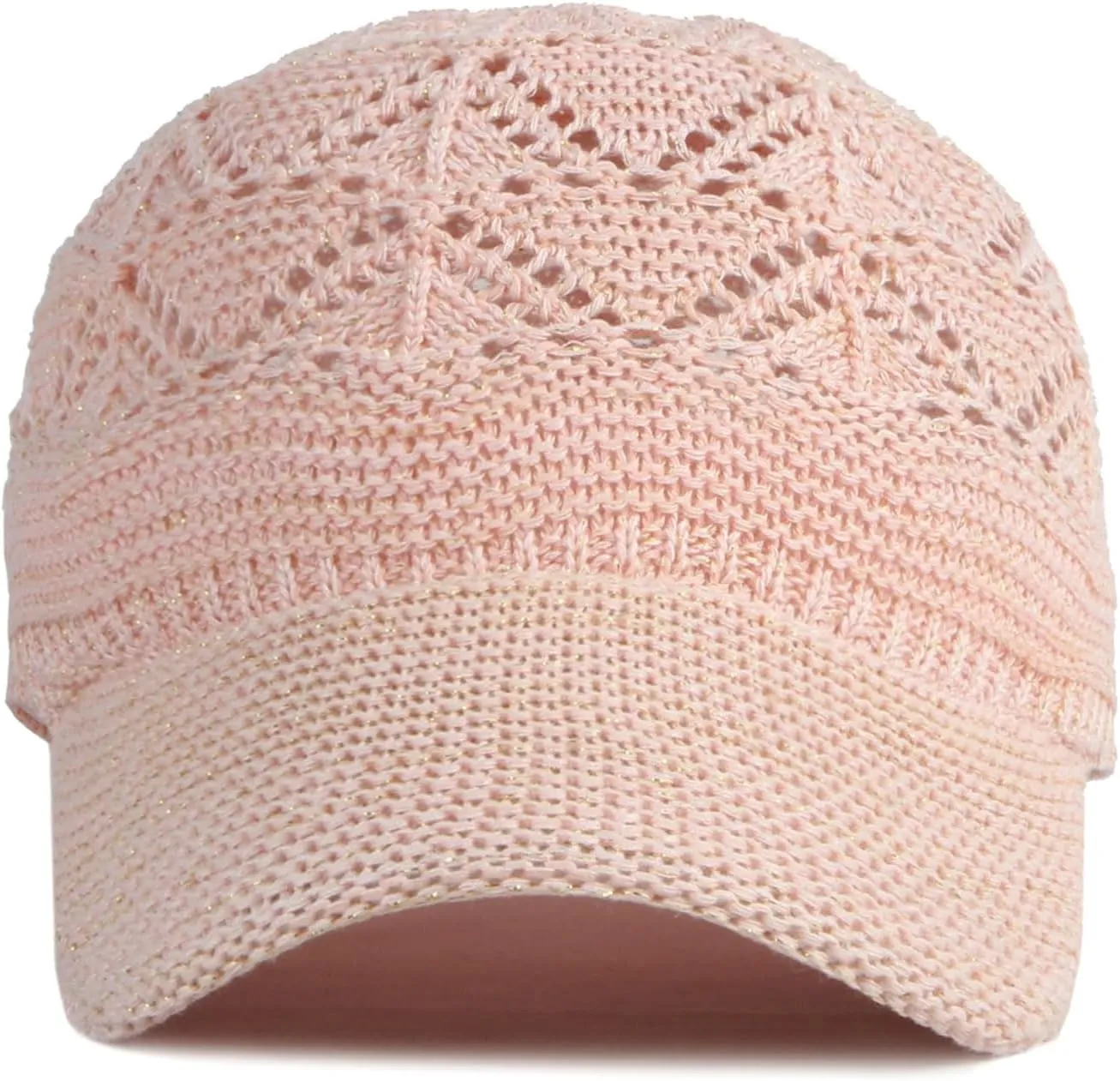 FASHIXD Knit Mesh Baseball Cap for Women Summer Yarn Trucker Hats Breathable Outdoor Hat