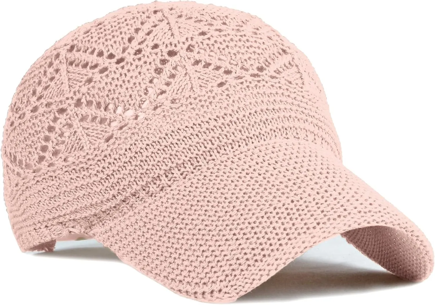 FASHIXD Knit Mesh Baseball Cap for Women Summer Yarn Trucker Hats Breathable Outdoor Hat