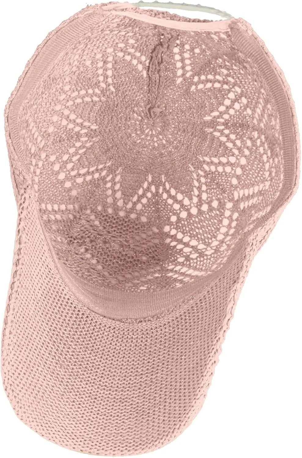 FASHIXD Knit Mesh Baseball Cap for Women Summer Yarn Trucker Hats Breathable Outdoor Hat