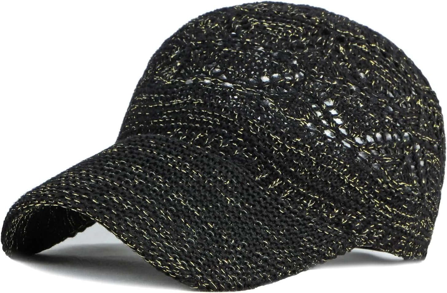 FASHIXD Knit Mesh Baseball Cap for Women Summer Yarn Trucker Hats Breathable Outdoor Hat