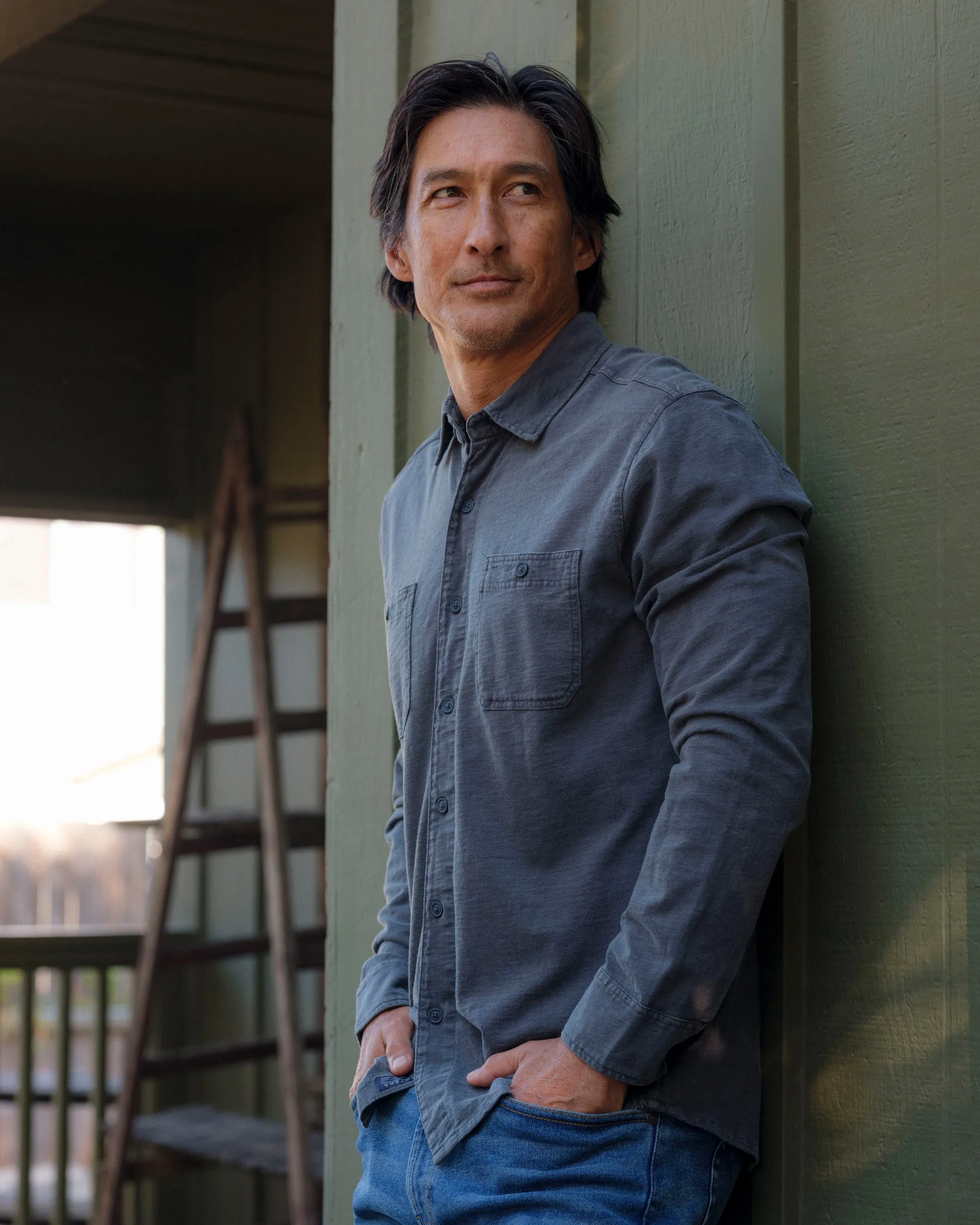 Flex Everyday Knit Shirt - Washed Navy