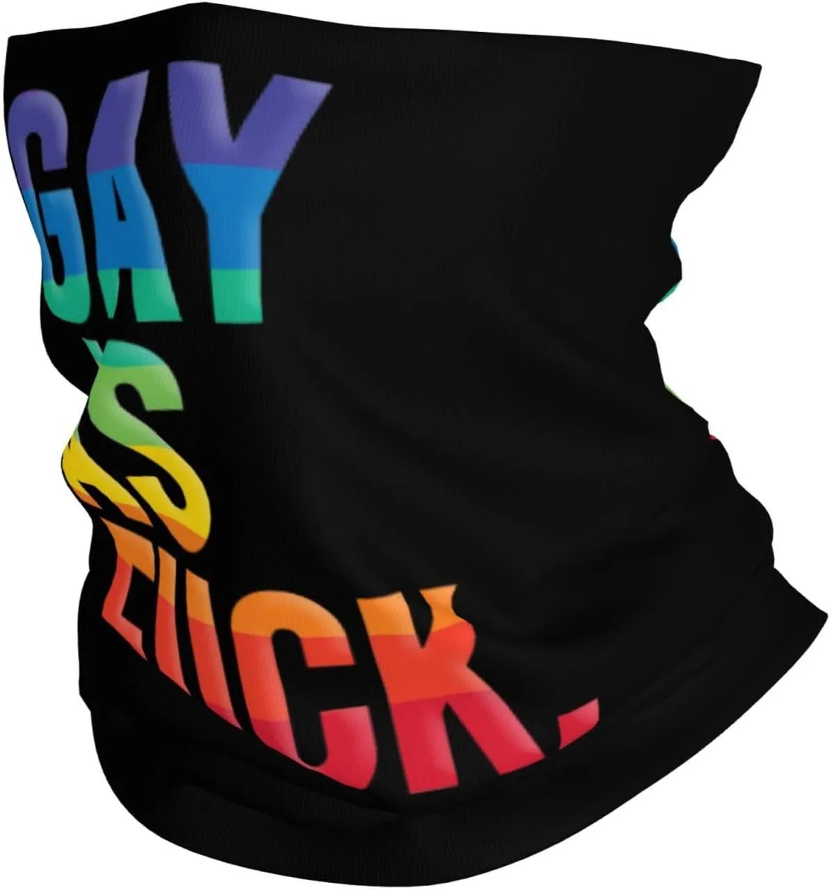 Gay As Fuck Seamless Neck Gaiter Shield Scarf For Men Women Funny Face Mask Seamless Workout Sports Fashion Masked Decor