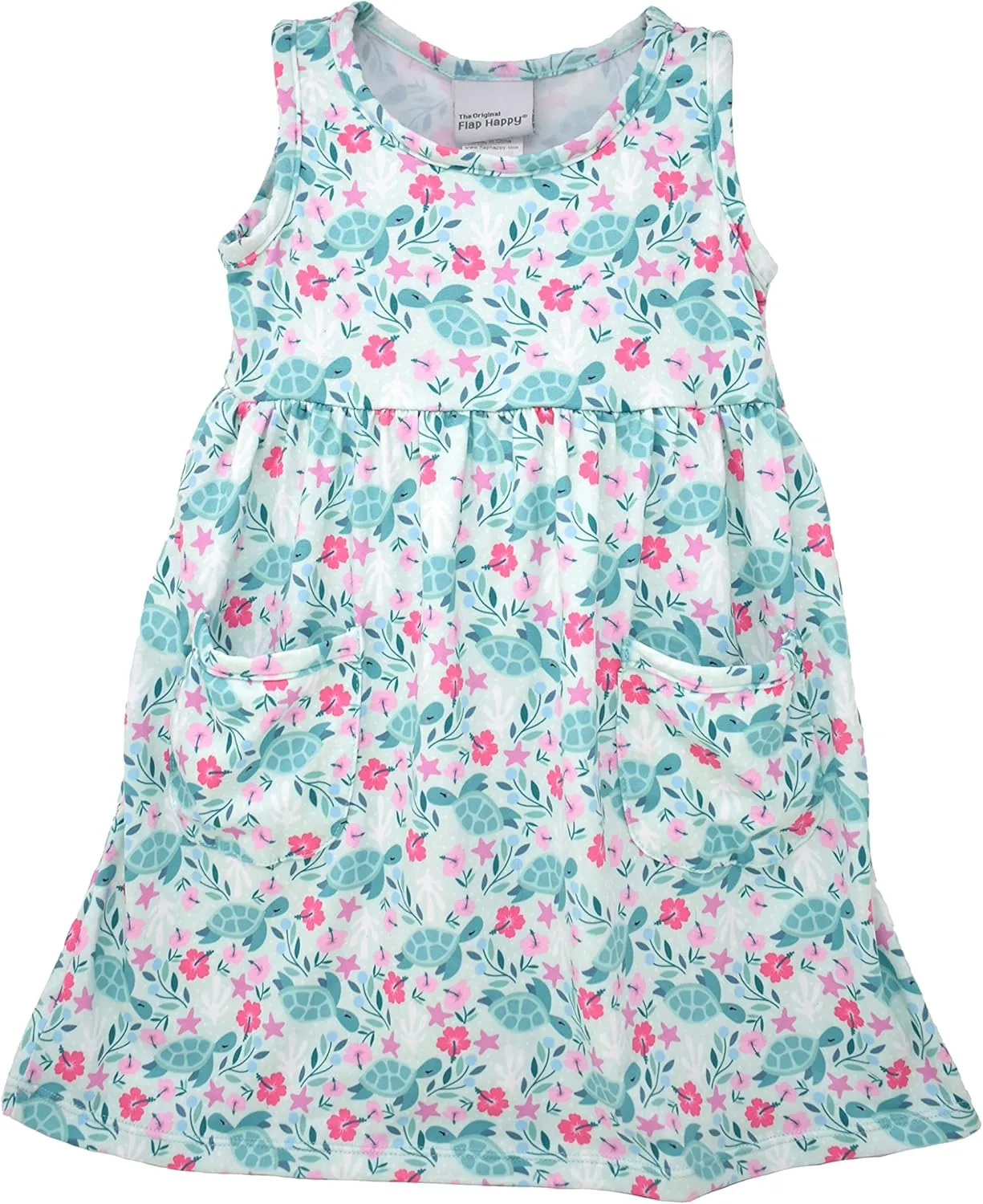 Girls' UPF 50  Dahlia Sleeveless Dress W/Pockets