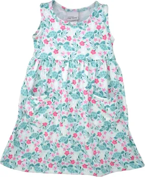 Girls' UPF 50  Dahlia Sleeveless Dress W/Pockets