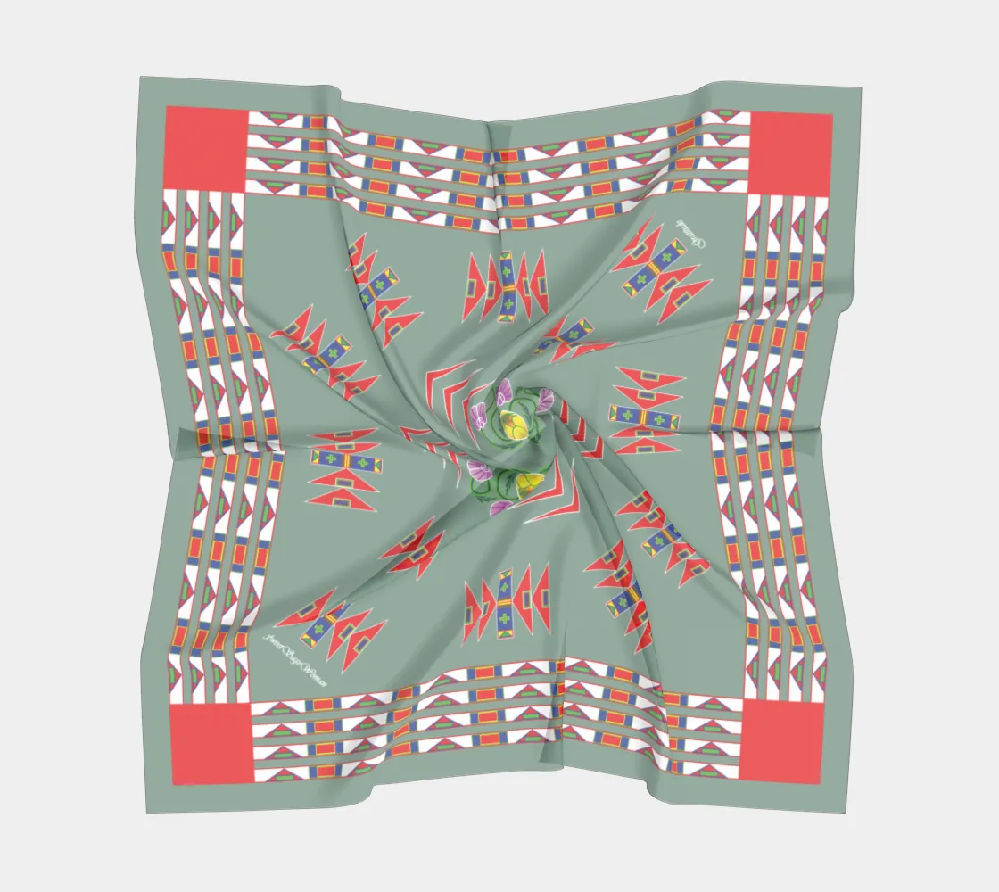 Gratitude Moss Square Scarf