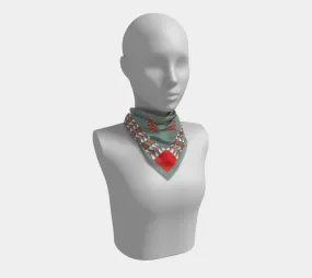 Gratitude Moss Square Scarf