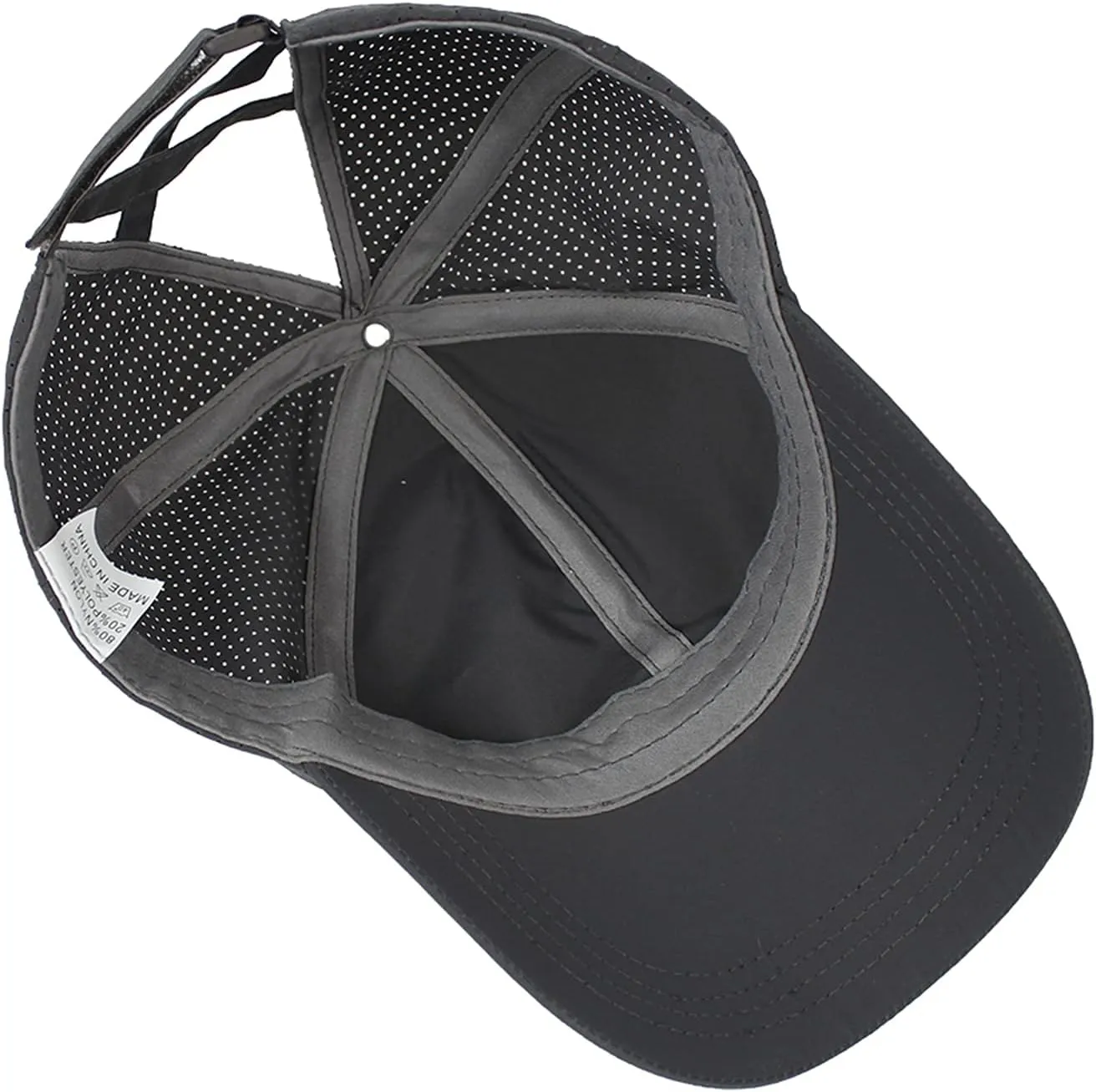 HGGE Womens Criss Cross Ponytail Baseball Cap Adjustable High Messy Bun Ponycap Quick Drying Hat