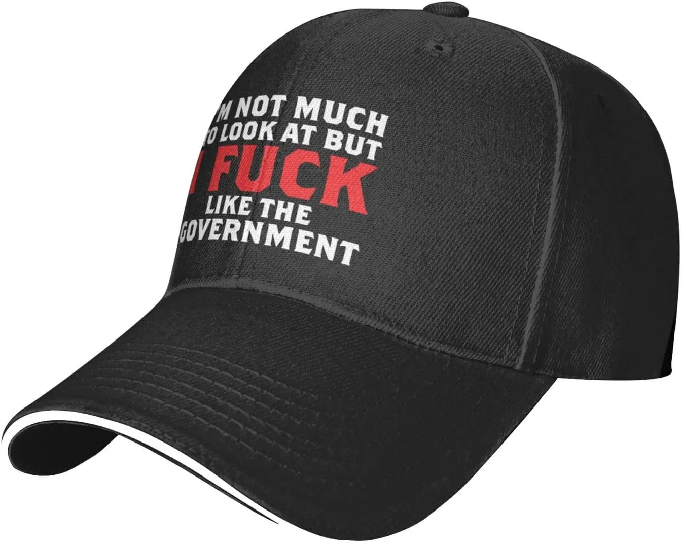 I Fucking Like The Government Hat Mens Wide Brim Baseball Cap Adjustable Low Profile Sports Dad Hats