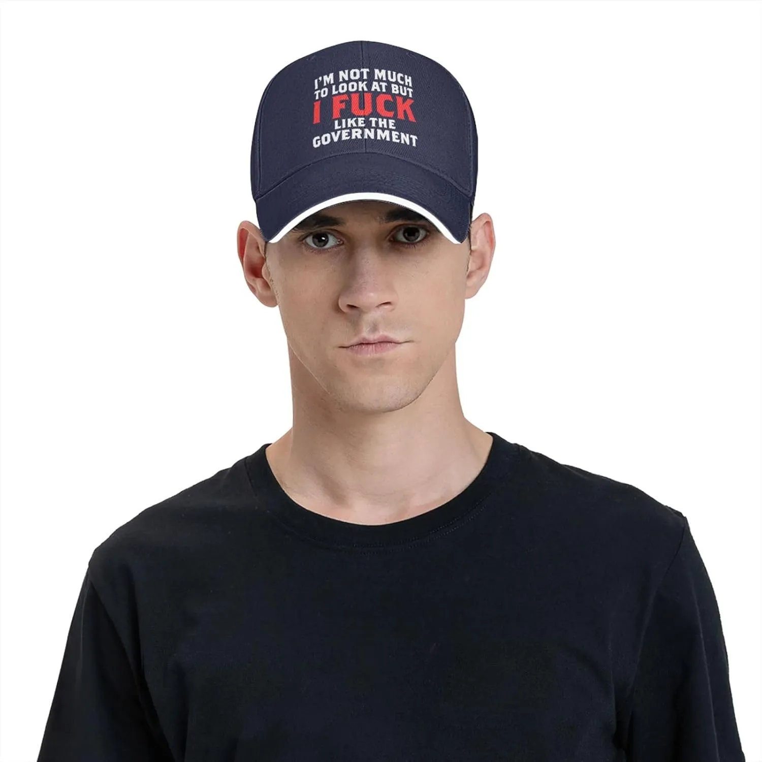 I Fucking Like The Government Hat Mens Wide Brim Baseball Cap Adjustable Low Profile Sports Dad Hats