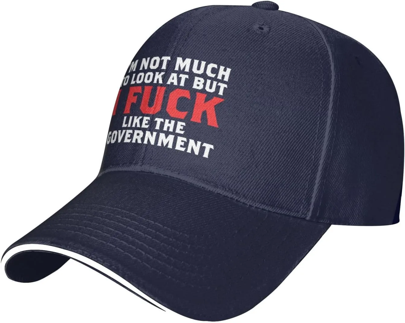 I Fucking Like The Government Hat Mens Wide Brim Baseball Cap Adjustable Low Profile Sports Dad Hats