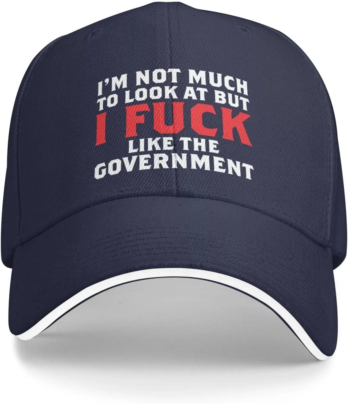 I Fucking Like The Government Hat Mens Wide Brim Baseball Cap Adjustable Low Profile Sports Dad Hats