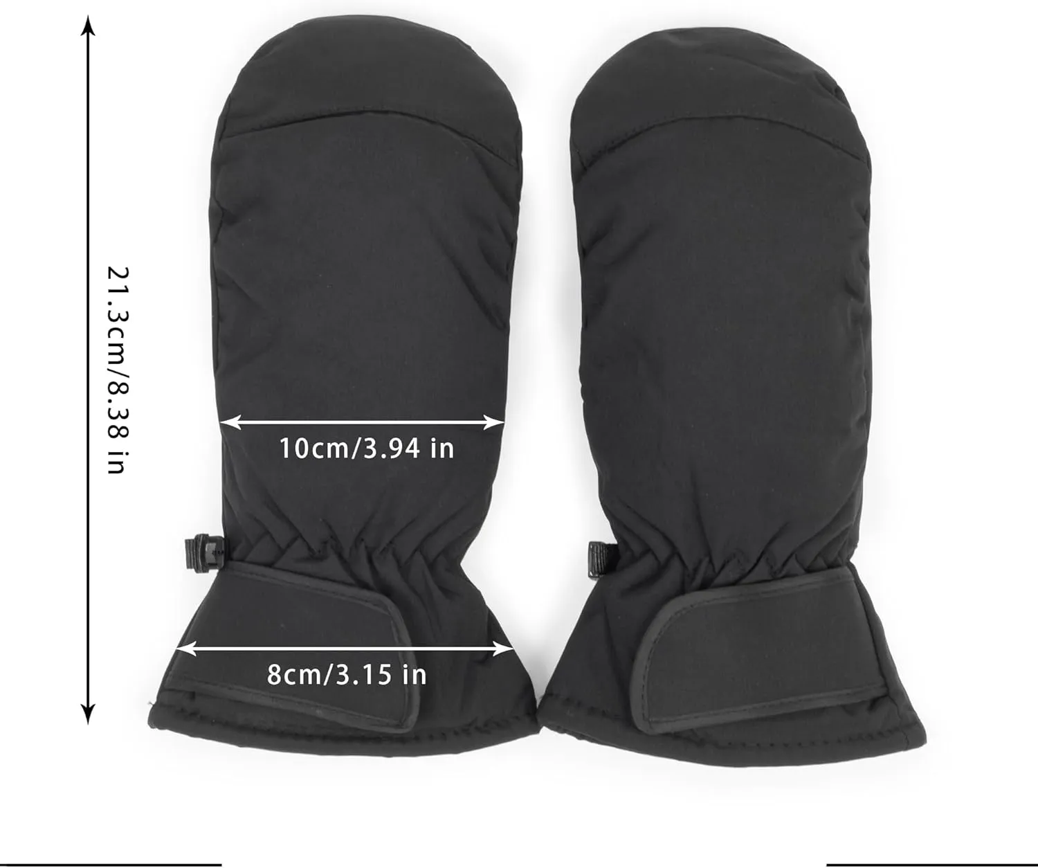INOGIH Winter Outdoor Waterproof-Windproof Ski-Gloves for Women/Men - Non-Slip Warm Thick Lining Snow Mittens