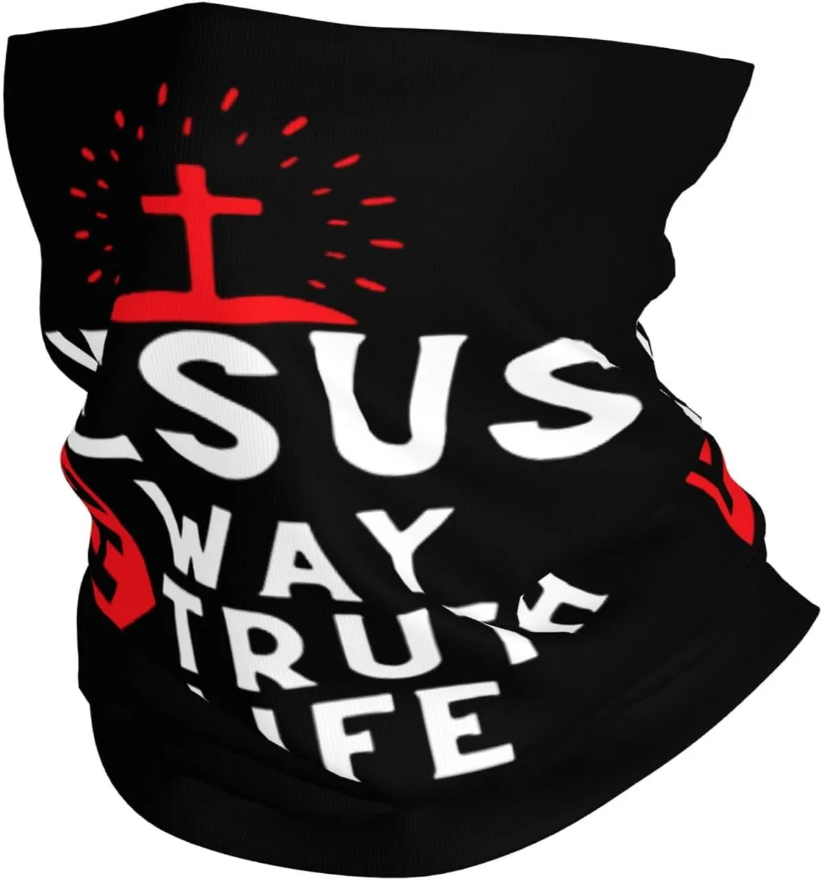 Jesus The Way Truth And Life Seamless Neck Gaiter Shield Scarf For Men Women Funny Face Mask Seamless Workout Sports Fashion Masked Decor