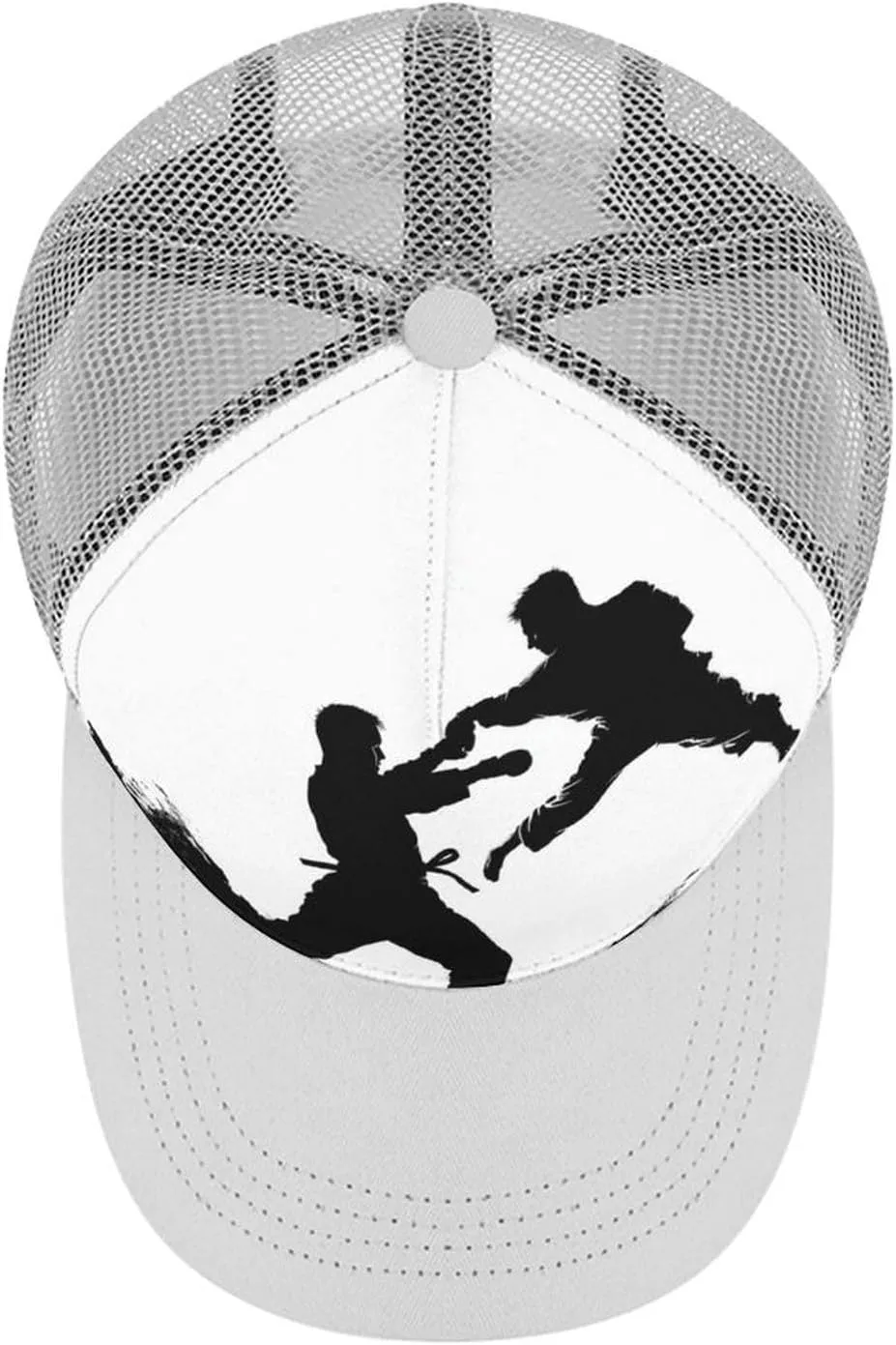 Kickboxing Adult Baseball Cap Hollow Baseball Hat Sun Visor Hat Adjustable Golf Hat for Men Women
