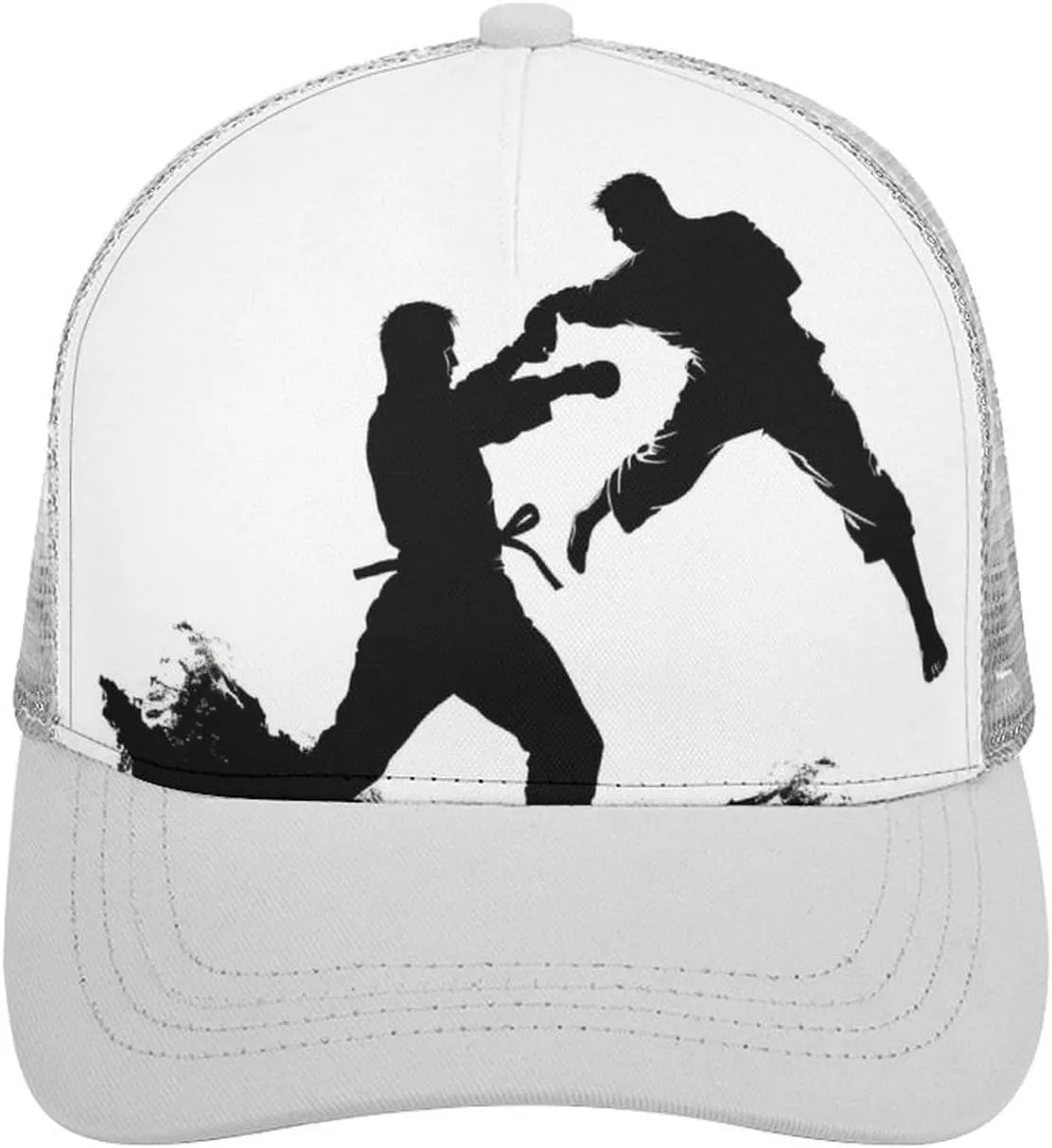 Kickboxing Adult Baseball Cap Hollow Baseball Hat Sun Visor Hat Adjustable Golf Hat for Men Women