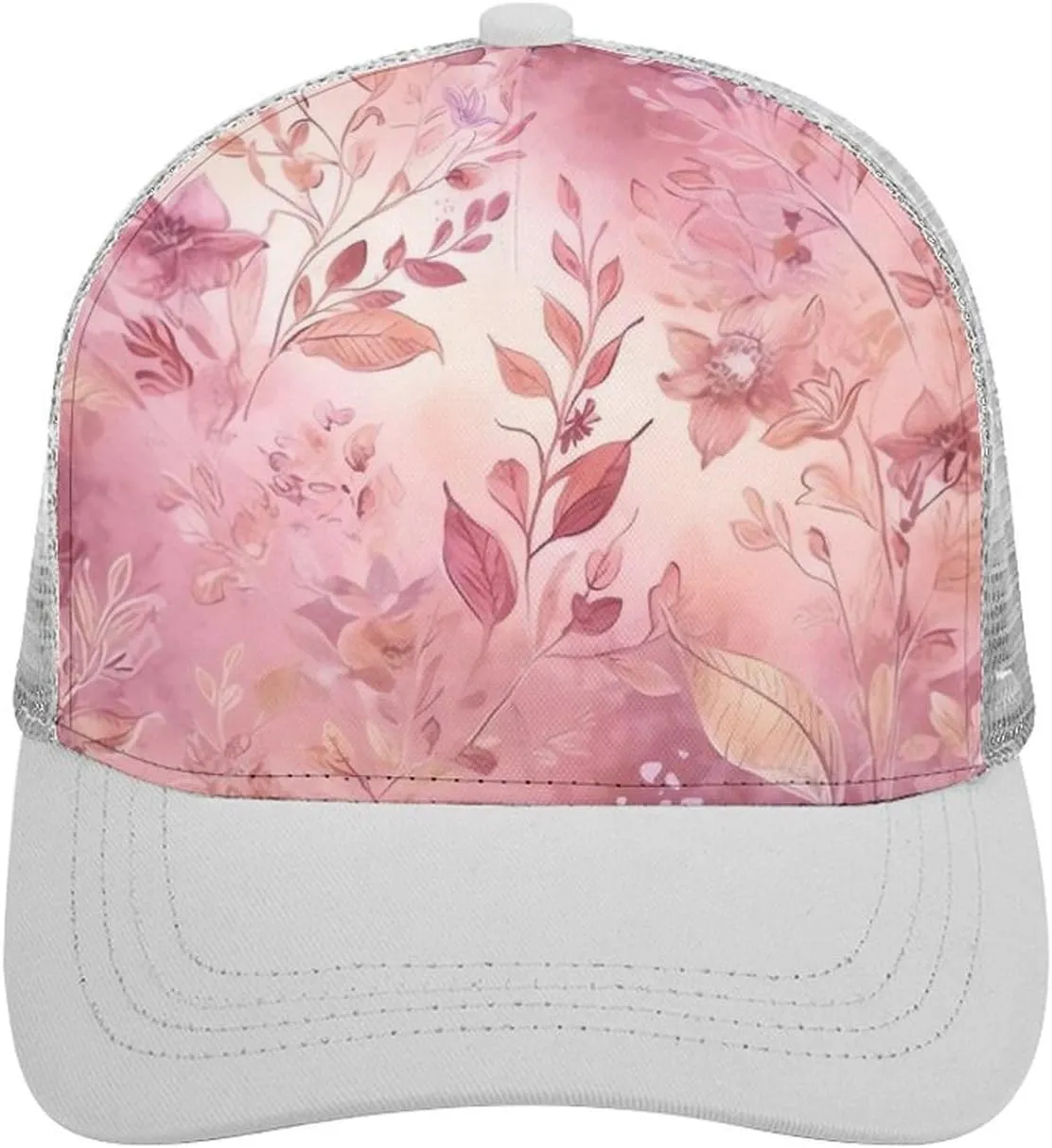 Leaves of Flowers Adult Baseball Cap Hollow Baseball Hat Sun Visor Hat Adjustable Golf Hat for Men Women