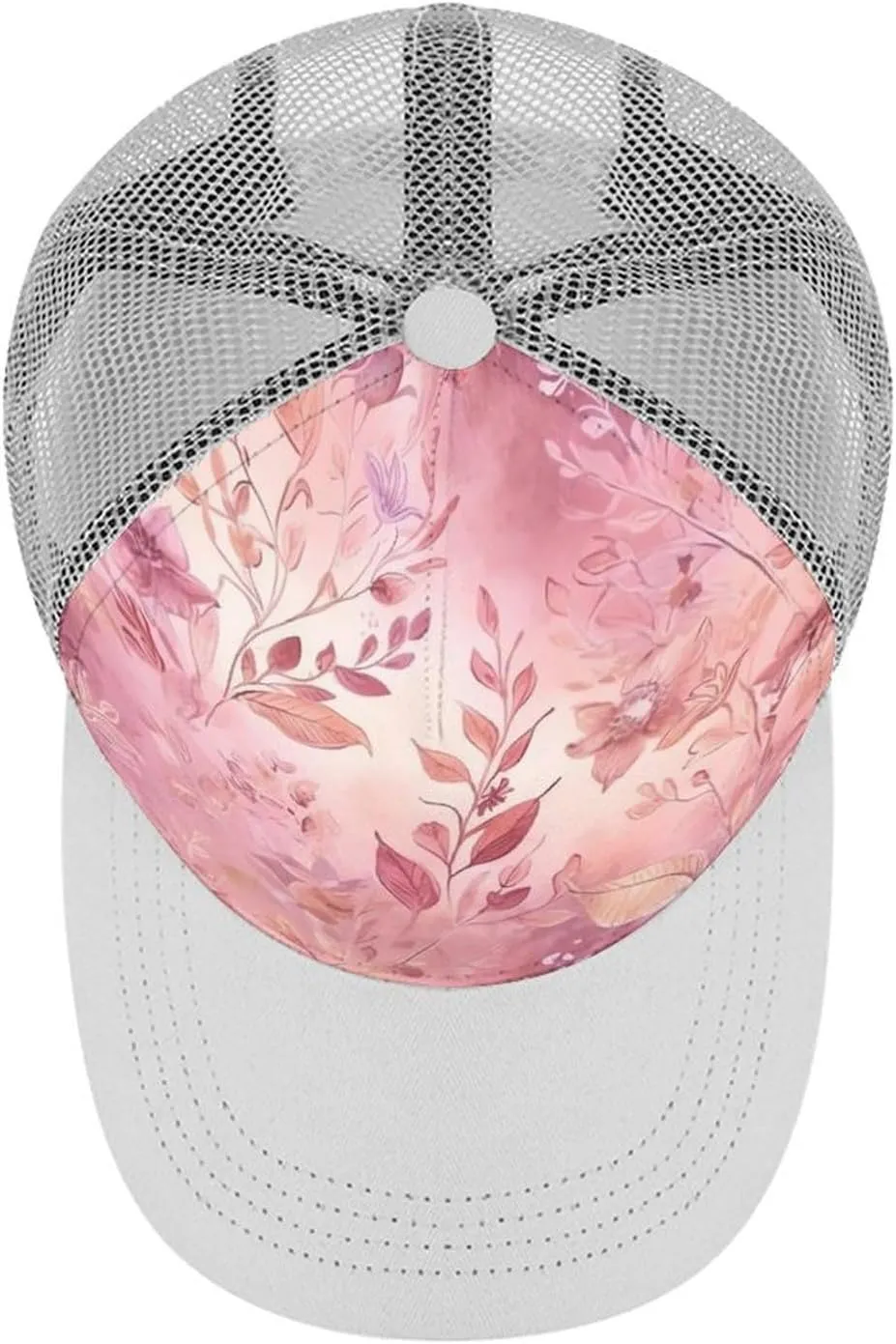 Leaves of Flowers Adult Baseball Cap Hollow Baseball Hat Sun Visor Hat Adjustable Golf Hat for Men Women