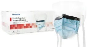McKesson Surgical Mask with Eye Shield, Blue