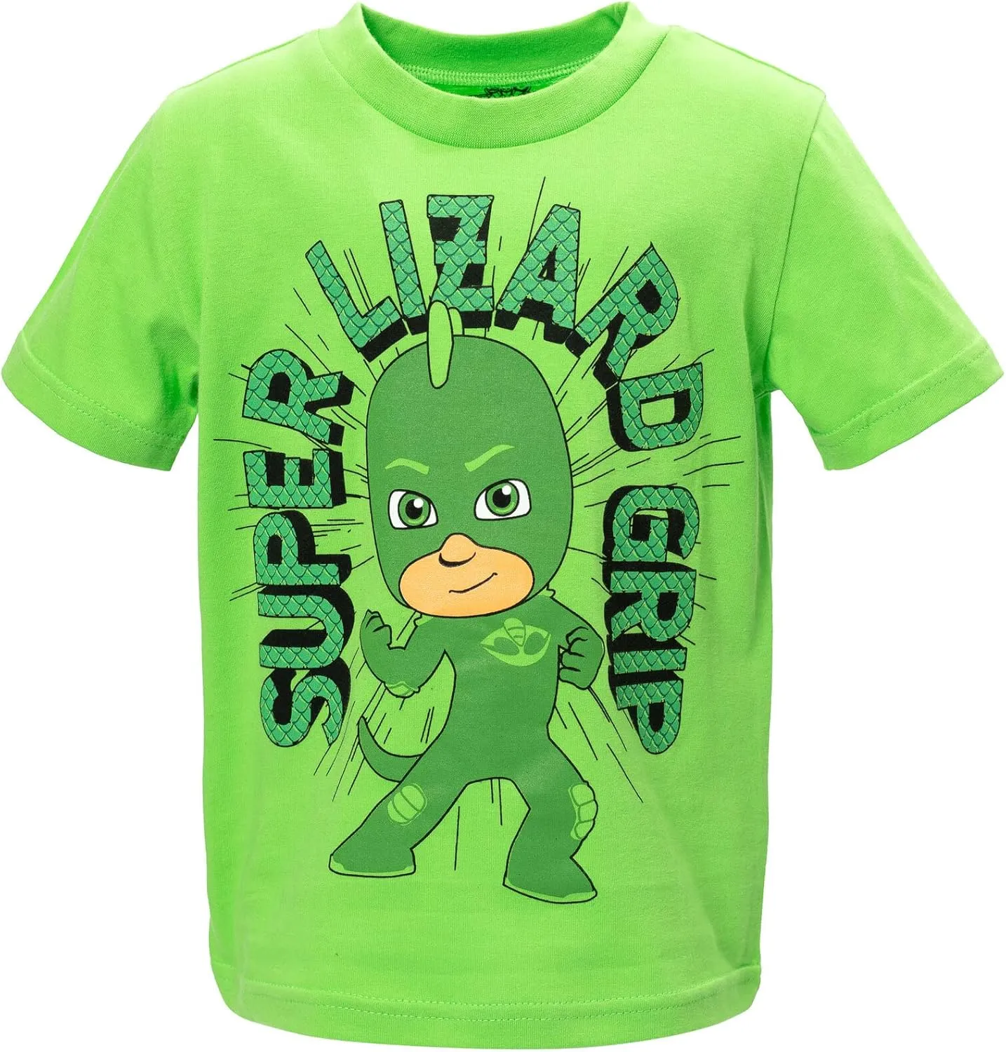 PJ Masks Gekko Owlette Catboy T-Shirt and Mesh Shorts Outfit Set Toddler to Little Kid