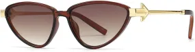 Punk Cat Eye Sunglasses Women Arrow Leg Green Vintage Men Sun Glasses Shades UV400