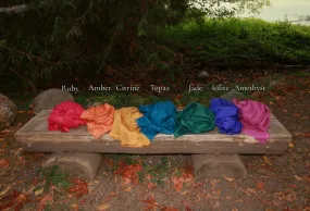 Rainbow Gem Cashmere Scarf Collection