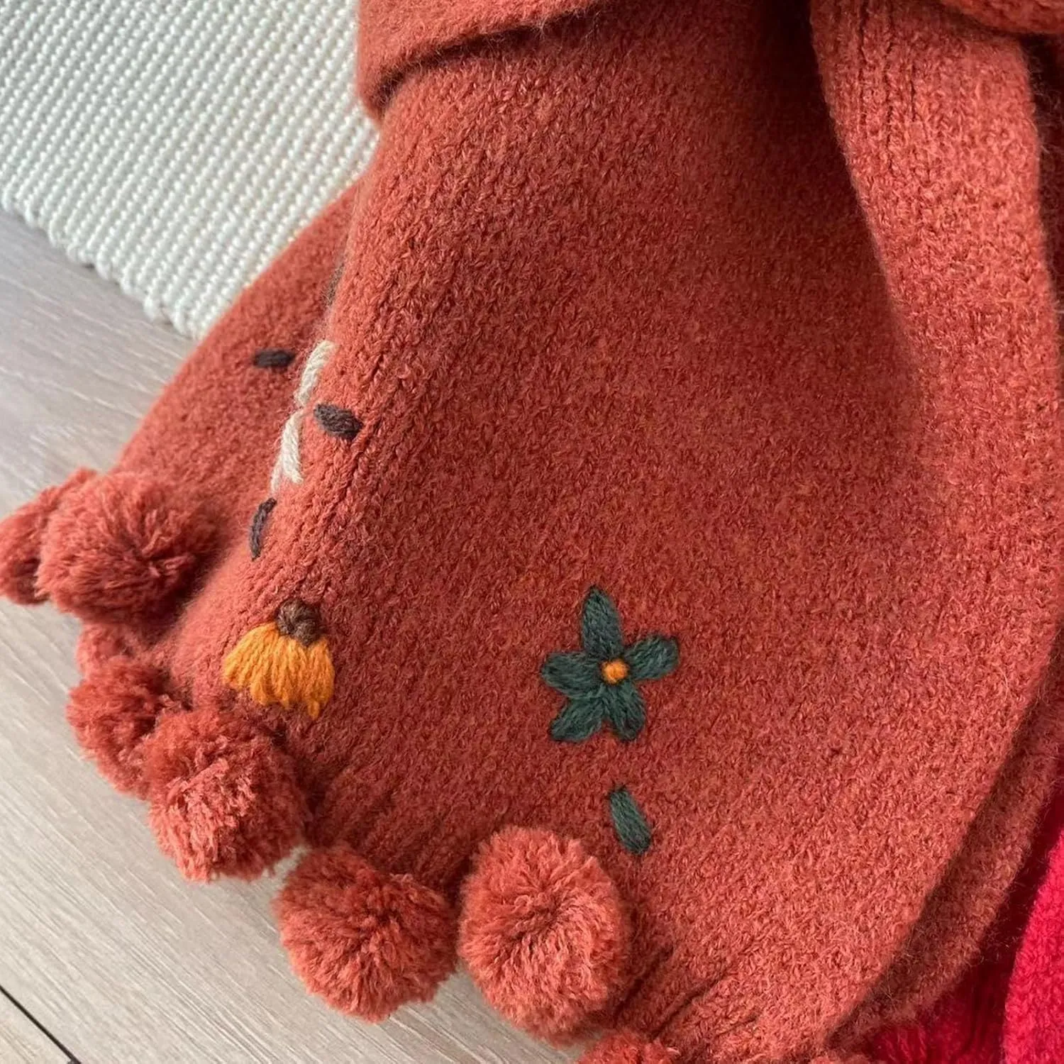 Scarfs for Women, Winter Scarf, Classic Aesthetic Pashmina Shawls and Wraps Cashmere Feel Scarfs Floral Long Scarves