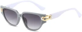 Vintage Cat Eye Sunglasses Women Sun Glasses For Female Pearl Ladies Eyeglasses UV400
