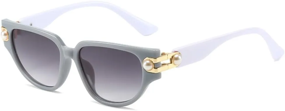 Vintage Cat Eye Sunglasses Women Sun Glasses For Female Pearl Ladies Eyeglasses UV400