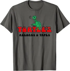 Vintage Funny Classic Records & Tapes retro Turtle meme Gift T-Shirt