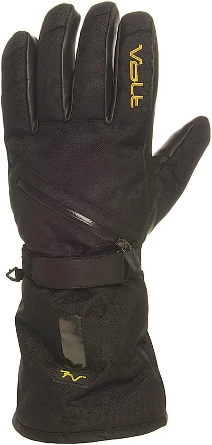 Volt Resistance Tatra 7v Black Heated Gloves for Men - Rechargeable Gloves for Winter Work, Ski, Snow Activities & More