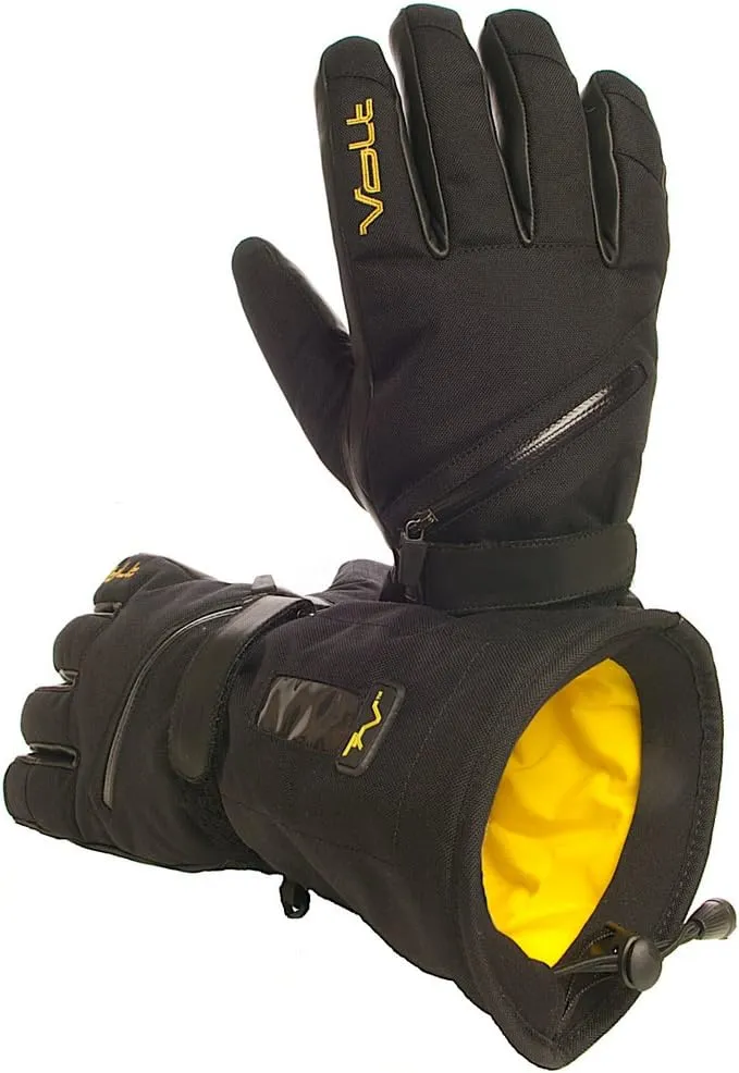 Volt Resistance Tatra 7v Black Heated Gloves for Men - Rechargeable Gloves for Winter Work, Ski, Snow Activities & More