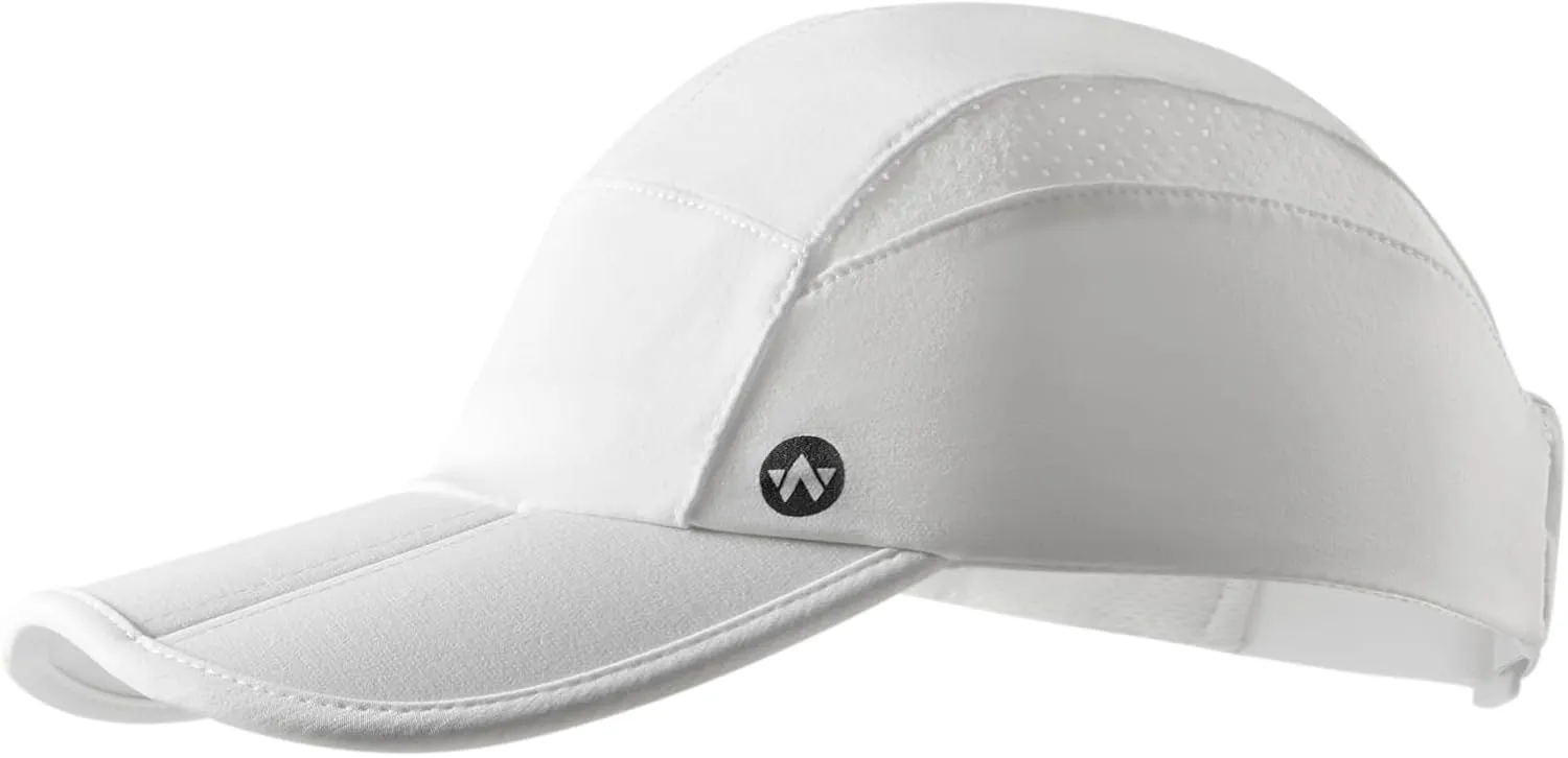 WANDER Running Hat for Men Women Mesh Lightweight Sports Cap Adjustable Folding Quick Drying Cooling Performance Hats