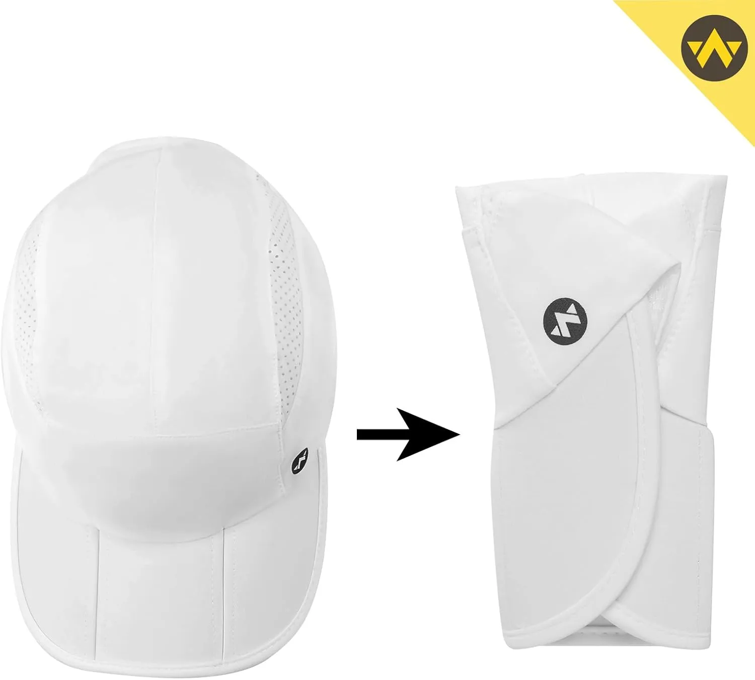 WANDER Running Hat for Men Women Mesh Lightweight Sports Cap Adjustable Folding Quick Drying Cooling Performance Hats