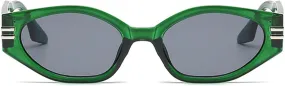 willochra Cat Eye Sunglasses Women Luxury Small Sun Glasses for Men Vintage Irregular Eyeglasses Black Green Goggles F27