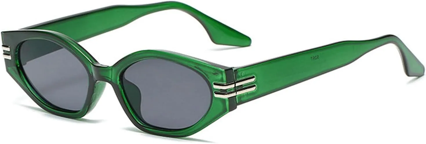 willochra Cat Eye Sunglasses Women Luxury Small Sun Glasses for Men Vintage Irregular Eyeglasses Black Green Goggles F27