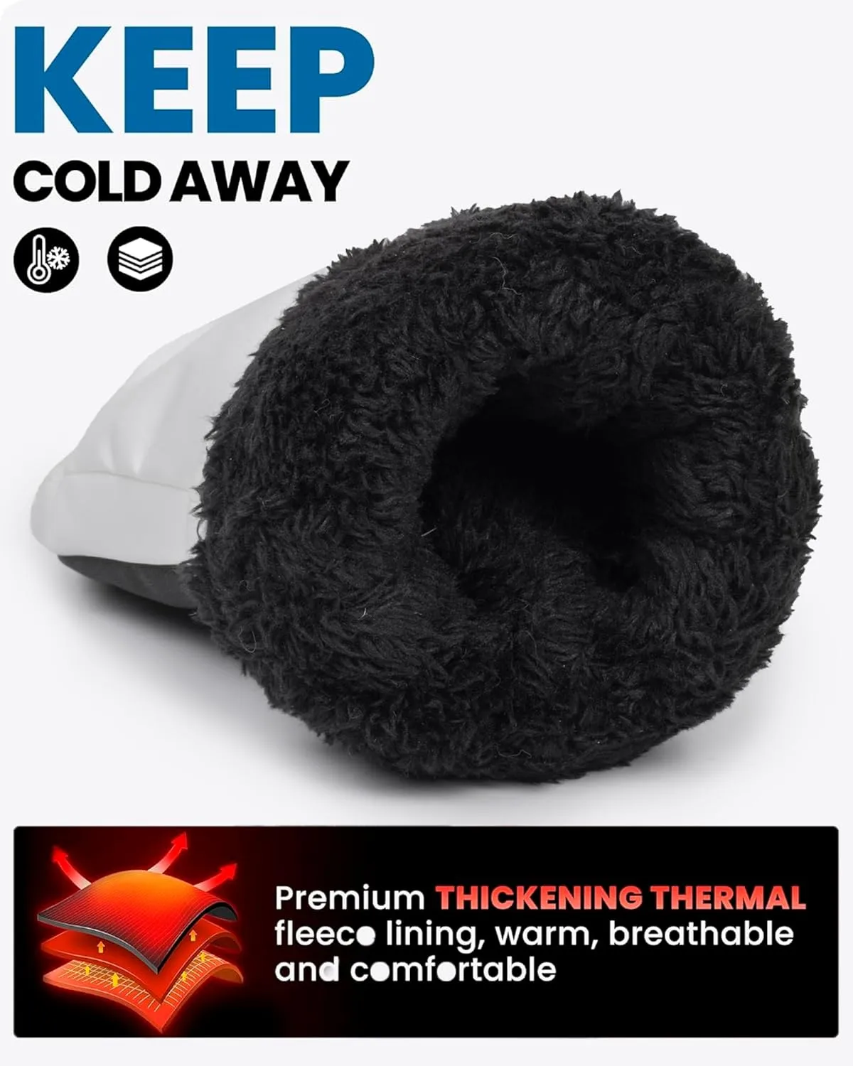 Winter-Ski-Snow-Gloves Men Women - Waterproof Adult Mittens-Gloves for Cold Weather Skiing Hiking Cycling
