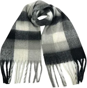 Women's Fashion Scarves Long Cashmere Like Shawl Winter Warm Knit Large Tassel Plaid Scarf Soft Warm Blanket Wrap