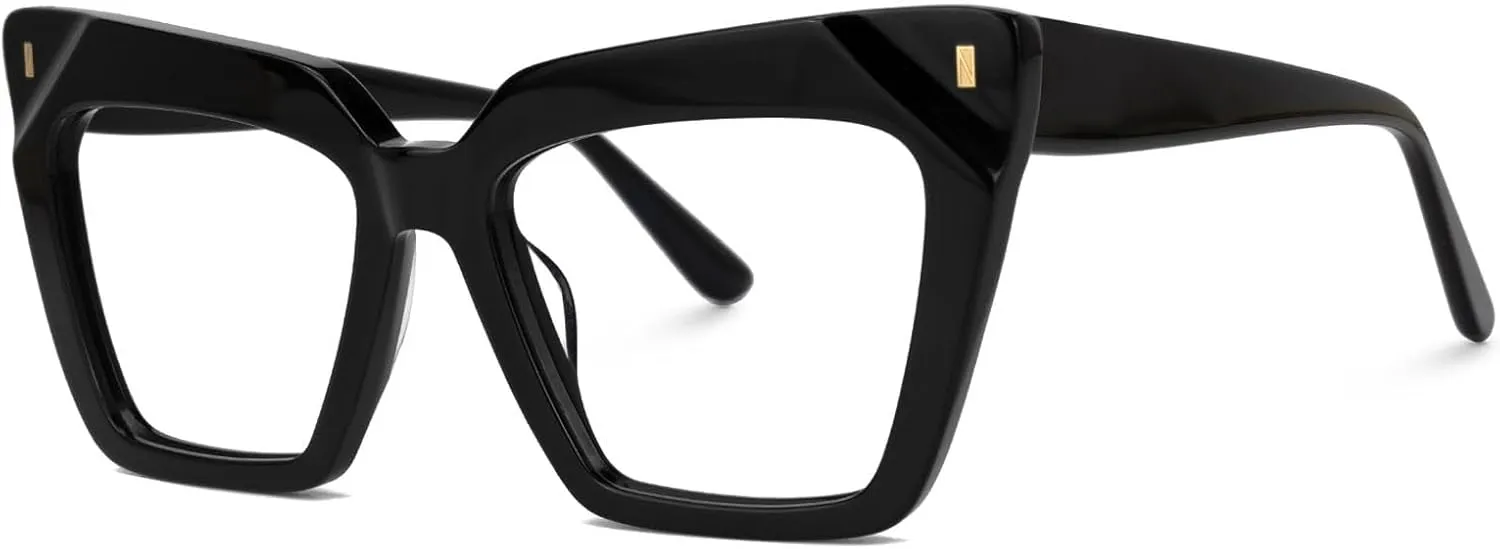Zeelool Fashion Cat Eye Glasses Frame for Women with Non-prescription Clear Lens Eyeglasses Barnes ZJGA595438